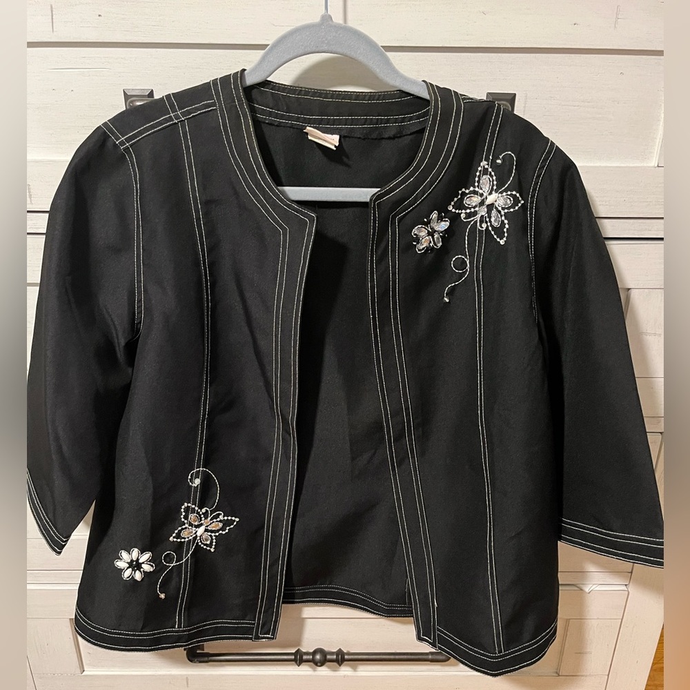 Vintage Embroidered lightweight beaded Jacket